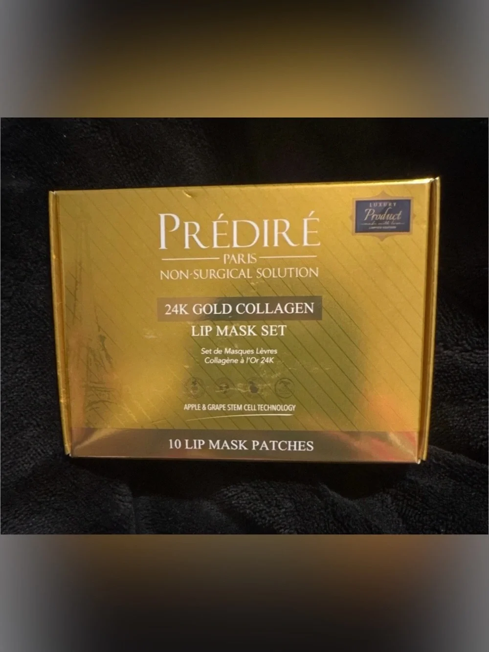 Predire 24K Gold Collagen Lip Mask Patched 10 piece set New